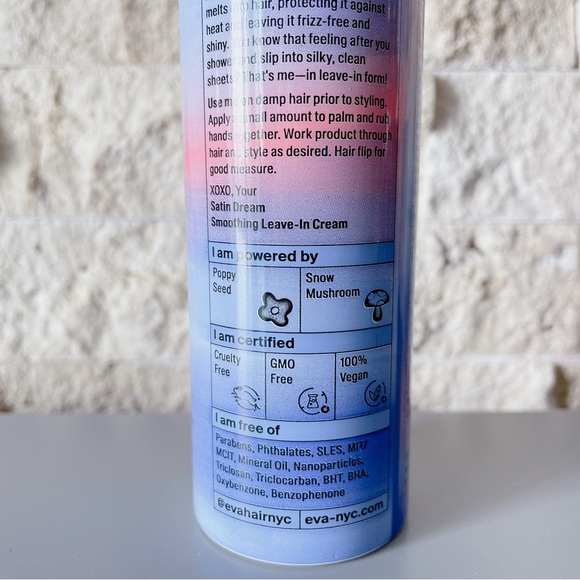 Eva NYC Satin Dream Smoothing Leave-In Cream NEW leave in hair conditioner - Picture 6 of 11